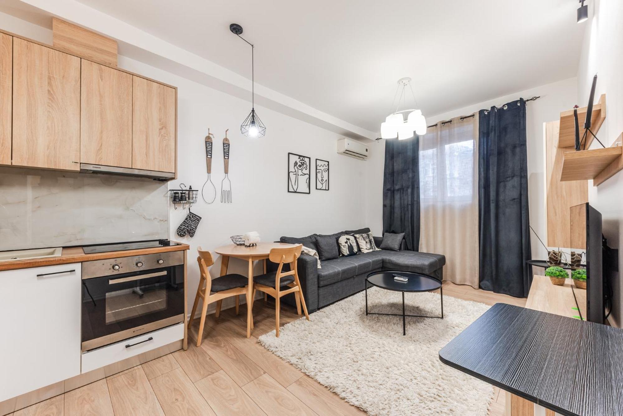 Noir Apartment By Kondo Stays Tirana Exterior foto